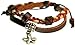 Leather and Hemp Braided Zen Bracelet with Flower, title=