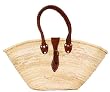 Moroccan Straw Summer Beach / Shopper / Tote Bag 13"H x 27"L x 6"W