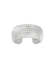 Silver Rhodium Finish Shiny 29mm Cuff Bangle