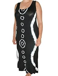 Tank Jersey/Rayon/Spandex/Viscose Empire   Waistline Tie Dye Print  Dress