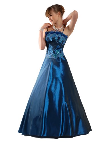 Envie/Paris – 1007 ANNA Abendkleid Ballkleid 2-teilig in Blau Gr.38-50