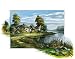 Living At the Waterside by Reint Withaar Fine Art Print / Poster 11.75 x 9.50 in.