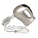 Andrew James Powerful Hand Mixer with chrome beaters and dough hooks + Bonus FREE Balloon Whisk - Powerful 300 Watts
