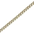 10K Yellow/White Gold 1 ct. Diamond ''S'' Link Tennis Bracelet