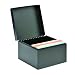 STEELMASTER Steel Card File Box, Fits 5 x 8 Inches Index Cards, 900 Card Capacity, 8.5 x 6 x 8.5 Inches, Black (263858BLA)