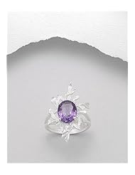 Gem Stones Ring In 92.5 Sterling Silver