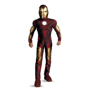 Iron Man 2008 Movie Light-Up Muscle Chest Child Costume by