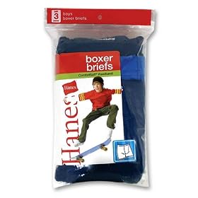Hanes Boys ComfortSoft Dyed Boxer Briefs 3 Pack - B755A3
