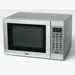 Haier 0.6Cu.Ft. 700 Watt 10 Power Level Compact Microwave with Touch Pad, Stainless Steel
