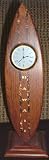 HAWAIIAN WOOD SURFBOARD CLOCK