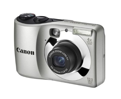 Canon PowerShot A1200 Digitalkamera (12,1 Megapixel, 4-fach opt, Zoom, 6,9 cm (2,7 Zoll) Display) silber