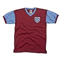 Score Draw Official Retro West Ham United 1958 Number 6 Men's Retro Football Shirt