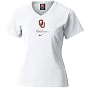 Nike Oklahoma Sooners White Ladies Classic Logo T-shirt