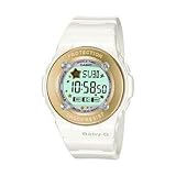Casio Women039s BG1300PP-7DR Baby-G Gold Bezel Shock Resistant Watch on sale