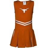 Texas Longhorns Toddler Girls Burnt Orange 2-Piece Cheerleader Dress