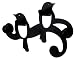 Umbra Birdseye Steel Wall Hooks, Black