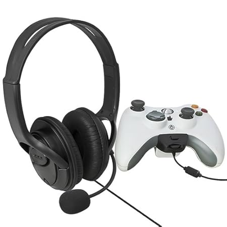 eForCity Headset with Microphone for MicroSoft xBox 360, Black