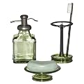 Home Antique Green Glass Bath Coordinates