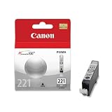 Canon CLI-221 Ink Tank (Gray), Genuine Ink