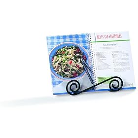 Buy Black SCROLL metal COOKBOOK HOLDER Kitchen DECOR by Spectrum