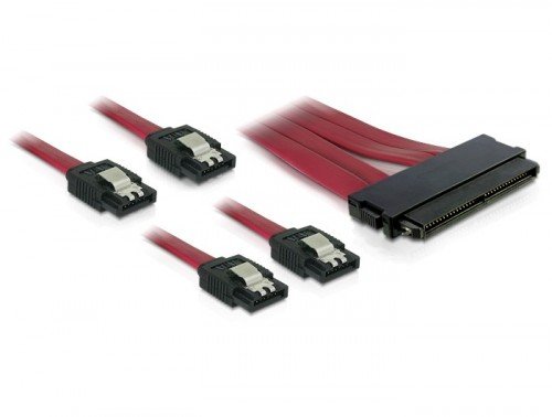 DELOCK Kabel SAS 32 zu 4x SATA Metall SFF 8484 - 4x SATA 50cm Preisvergleich