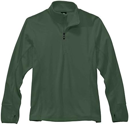 Storm Creek Men's Bjorn Drop Needle Micro-Fleece 1/4 Zip Pullover, Grass, Small