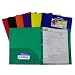 C-Line Two-Pocket Heavyweight Poly Portfolio with Prongs, For Letter Size Papers, Includes Business Card Slot, 1 Display Case of 36 Portfolios, Assorted Colors (33960)
