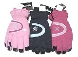 Ladies/Womens Extra Warm Thermal Padded Ski Gloves with Palm Grip (3M 40g Thinsulate Insulation)