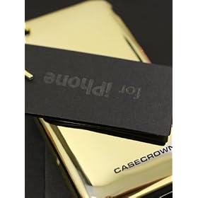Apple iPhone 3G 3Gs Metallic Slim Fit Case & Clear Screen Protection - Gold