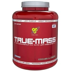 BSN True Mass Gainer Powder, Cookies & Cream, 5.7 lbs (Quantity of 1) BSN True Mass Gainer Powder, Cookies & Cream, 5.7 lbs (Quantity of 1)