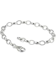SilberDream Charms Bracelet 925 Sterling Silver 7.5inch original Charm Collection Bracelet for Charm Pendants FC0102