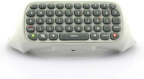 VersionTech White Wireless Game Keyboard Live Text Messenger Chat Pad CHATPAD Controller for Microsoft XBOX 360