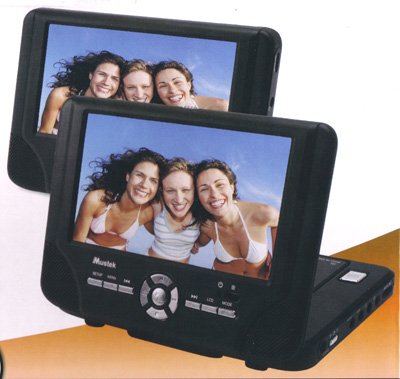 Buy Mustek DP77 Dual 7-inch Screen Portable DVD Player with Battery online at Discounted New and Used prices. Delivered to your door with Childrens Toyshop.com