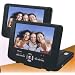 Mustek DP77 Dual 7-inch Screen Portable DVD Player with Battery