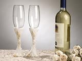 Beach Theme Toasting Glasses (Set of 24) - Baby Shower Gifts & Wedding Favors
