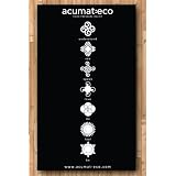 ACUPRESSURE MAT / FREE BAG / ORGANIC COTTON / BLACK (Swedish Spike Mat)