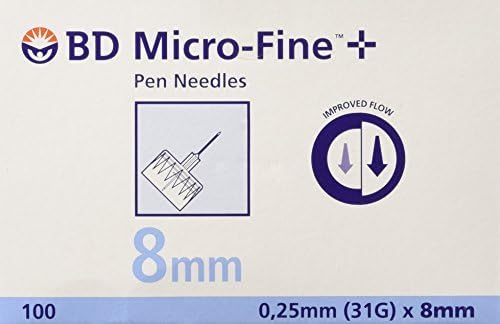 Microfine Number +320631 31 g x 8 mm Needle - Pack of 100 by Microfine
