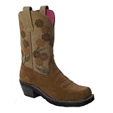 ARIAT Doll Baby Fa Western Riding Cowboy Boots 7.5 True to size Chestnut Tan Womens by Ariat