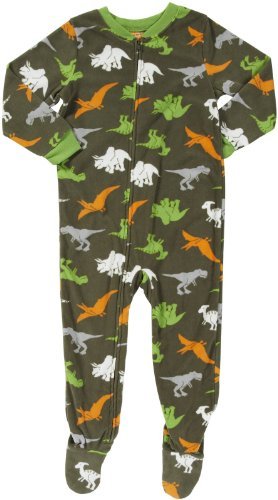 Carter's Boys 1-piece Micro-fleece Pajamas (Youth 5, Dino/Grey) Color: Dino/Grey Size: Youth 5 NewBorn, Kid, Child, Childern, Infant, Baby