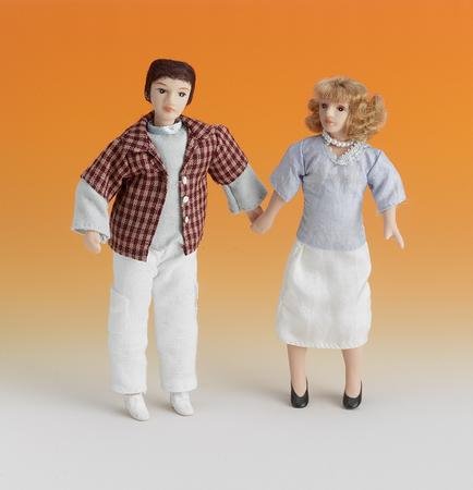 Dollhouse Miniature Mr. & Mrs. Robinson for the Dollhouse