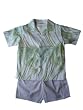 Good Lad Boy Yellow and Green Tropical 3pc Short Set