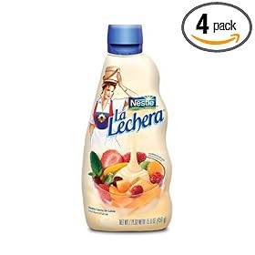 La Lechera Sweetened Condensed Milk, 15.8-Ounce Squeeze Containers (Pack of 4)