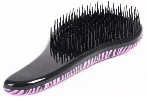 BB365@ No Tangle Styler Comb NO MORE TANGLE Brush Hair Brush Zebra(Purple)