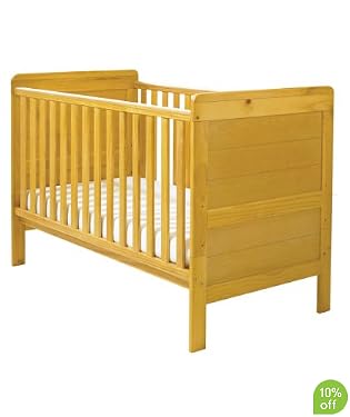 East Coast Colby Cot Bed - Antique
