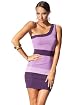 One Shoulder Gradient Banded Dress main image