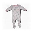 One Cute Kitty Cozy Polka Dot, Footed Blanket Sleeper for Toddlers