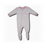 One Cute Kitty Cozy Polka Dot, Footed Blanket Sleeper for Toddlers