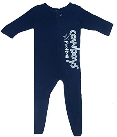 Dallas Cowboys Navy Pajamas Onesie Sleeper Infant Size 24 Months - NFL Authentic