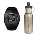 Polar 99039470 FA20 Mens Activity Computer Watch, Black with Stainless Steel Water Bottle