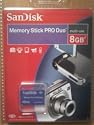 Sandisk 8gb Memory Stick Pro Duo card in retail packaging